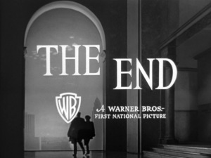 The film ends with Mildred and Bert walking through an archway at dawn, as though they are remarried and starting anew, free of Veda and her evil. © 1945 – Warner Bros. All Rights Reserved.